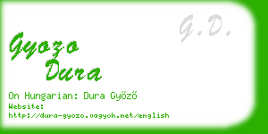 gyozo dura business card